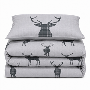 Velosso Stag Reversible Duvet Cover & Pillowcase Set