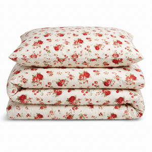 Velosso Emily Rose Flannel Duvet Cover & Pillowcase Set