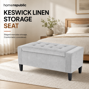 Home Republic Luna Velvet Storage Seat