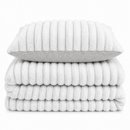 Velosso Jumbo Cord Faux Rabbit Fur Duvet Cover and Pillowcase Set