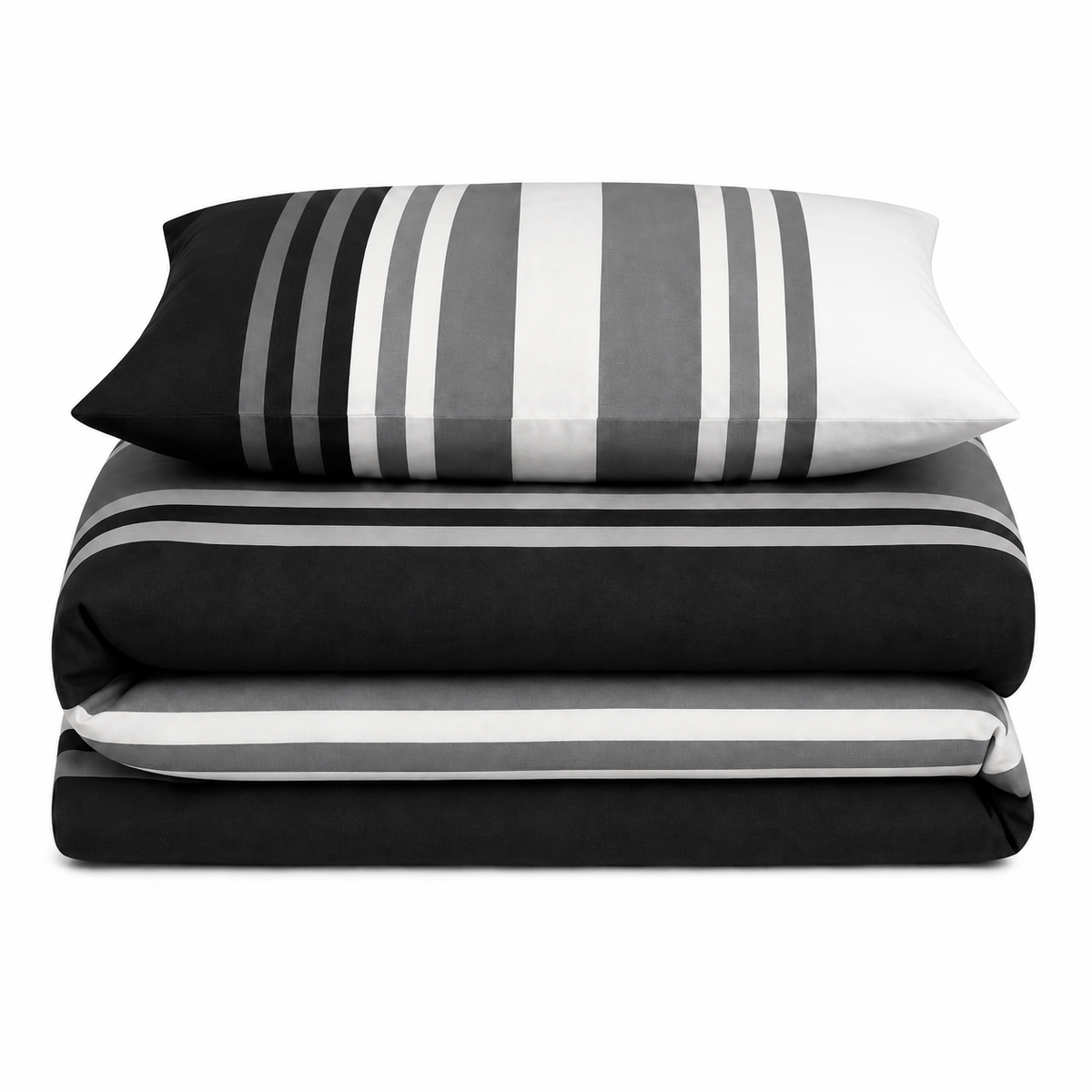 Velosso Tonal Stripe Duvet Cover & Pillowcase Set