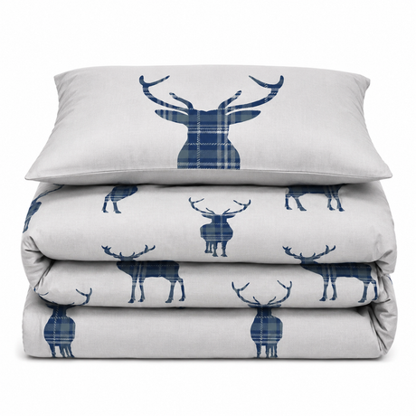 Velosso Stag Reversible Duvet Cover & Pillowcase Set