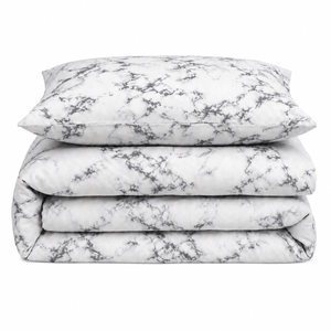 Velosso Marble Duvet Cover & Pillowcase Set