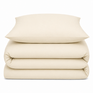 Velosso Plain Dyed Duvet Cover & Pillowcase Set