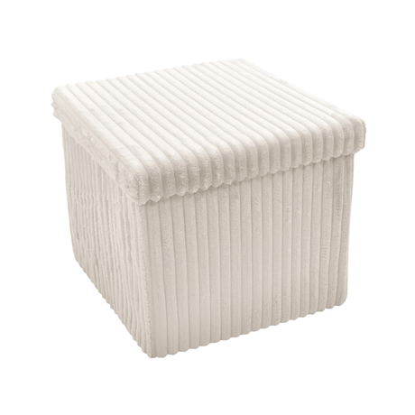 Home Republic Foldable Corduroy Storage Ottoman
