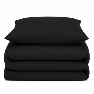 Velosso Plain Dyed Duvet Cover & Pillowcase Set