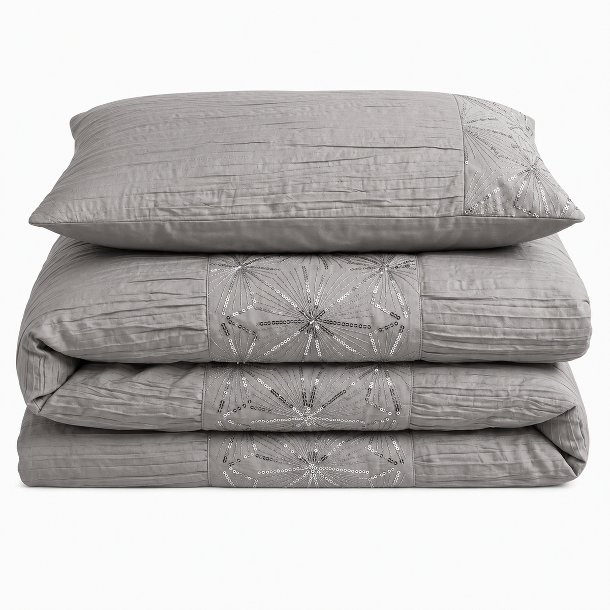 Intimates Marini Crinkle Duvet Cover & Pillowcase Set