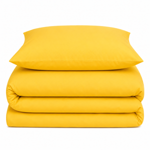 Velosso Plain Dyed Duvet Cover & Pillowcase Set