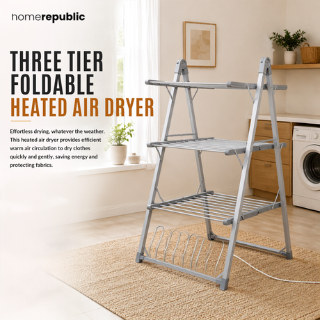 Home Republic 3 Tier Foldable Heated Air Dryer