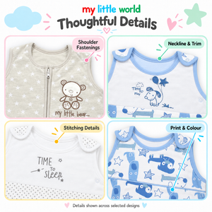 My Little World Nursery Polka Teddy Baby Sleeping Bag