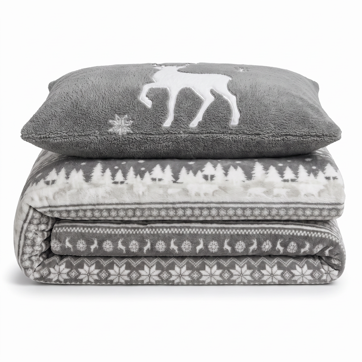 Velosso Nordic Teddy Duvet Cover & Pillowcase Set