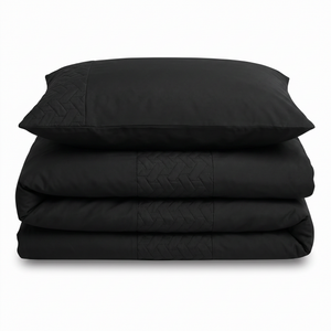 Velosso Quilted Geo Duvet Cover & Pillowcase Set