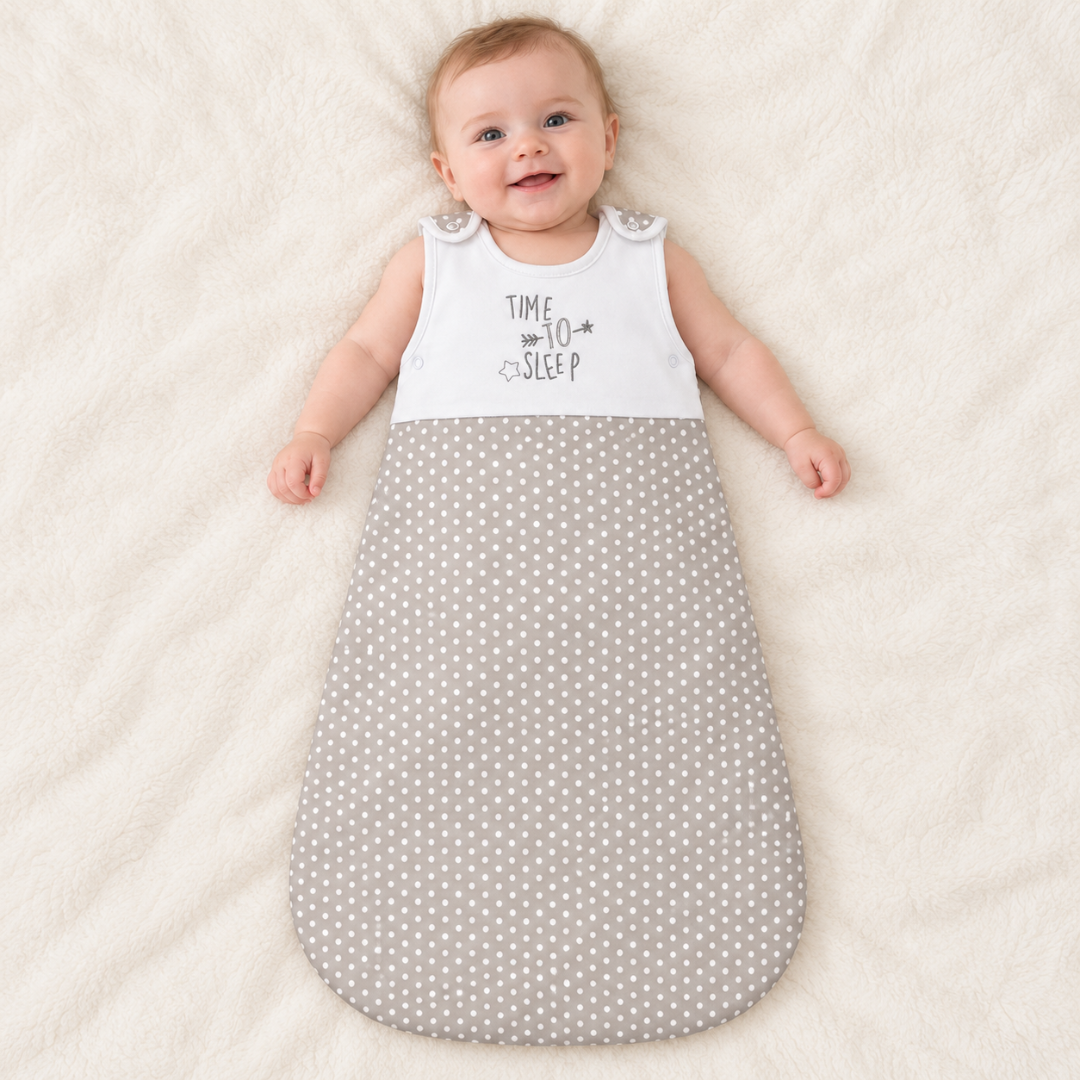 My Little World Time To Sleep Polka Dot Baby Sleeping Bag