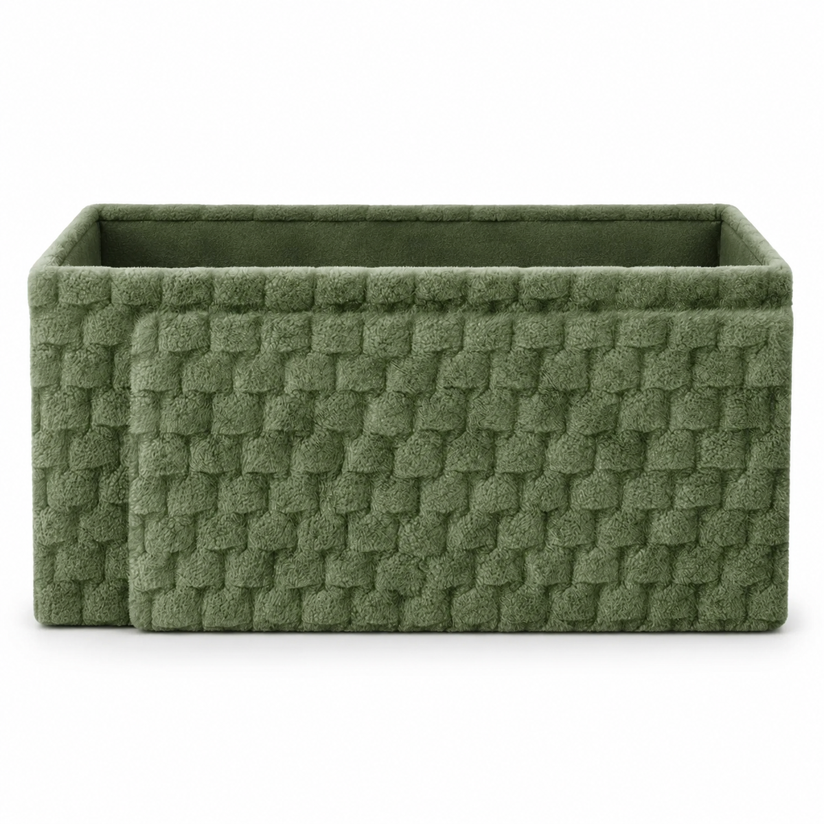 Home Republic Chunky Popcorn Faux Rabbit Fur Storage Ottoman