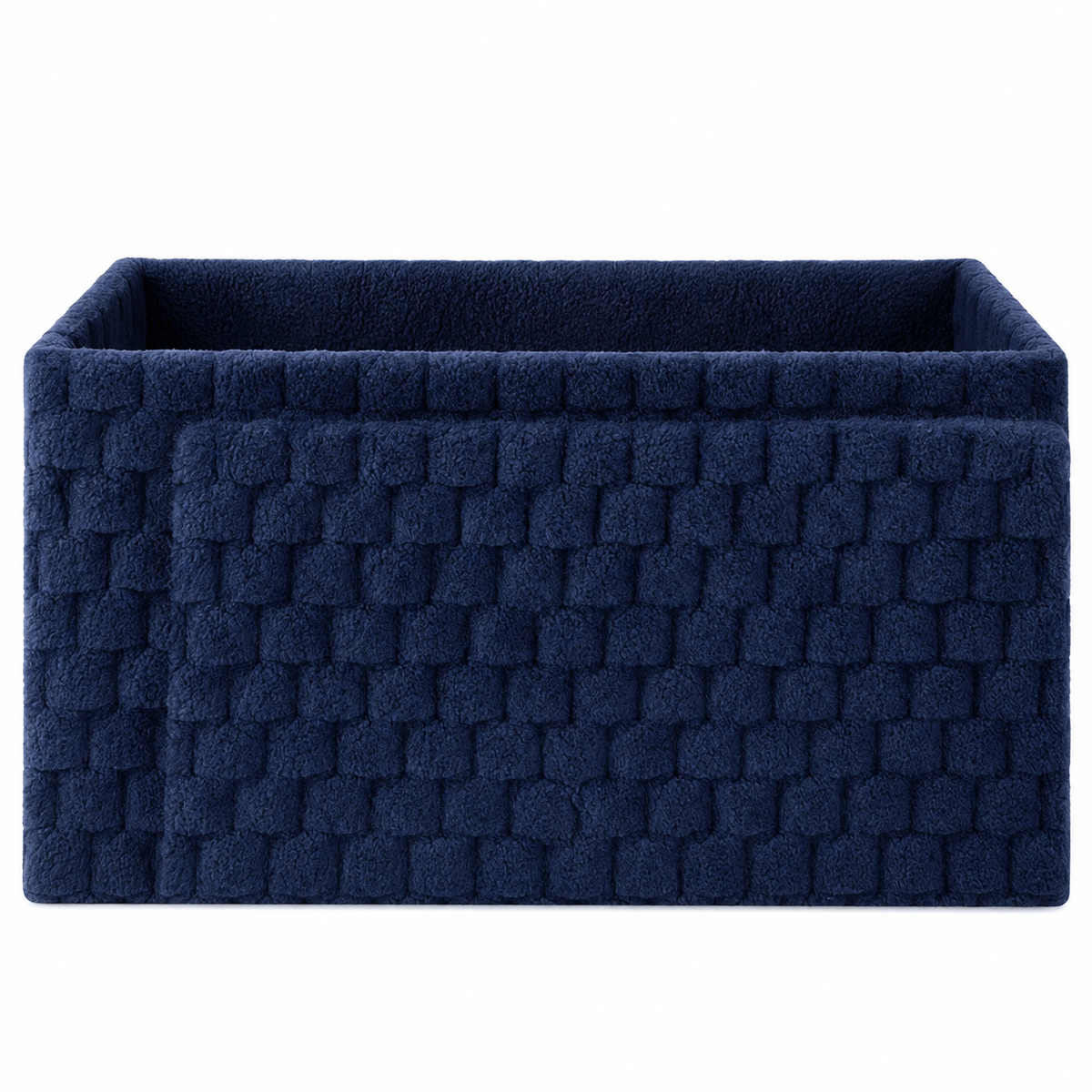 Home Republic Chunky Popcorn Faux Rabbit Fur Storage Ottoman