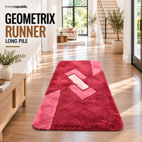 Home Republic Geometrix Runner Long Pile