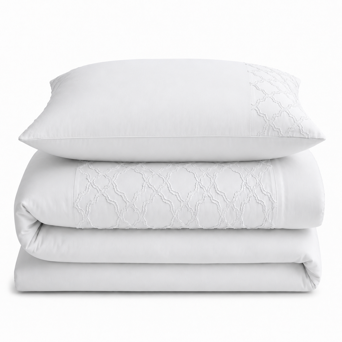 Velosso Kiera Tufted Duvet Cover & Pillowcase Set
