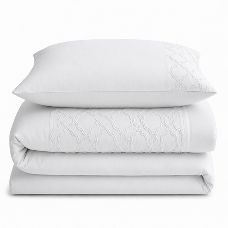 Velosso Kiera Tufted Duvet Cover & Pillowcase Set