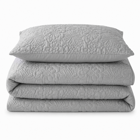Velosso Alini Quilted Duvet Cover & Pillowcase Set
