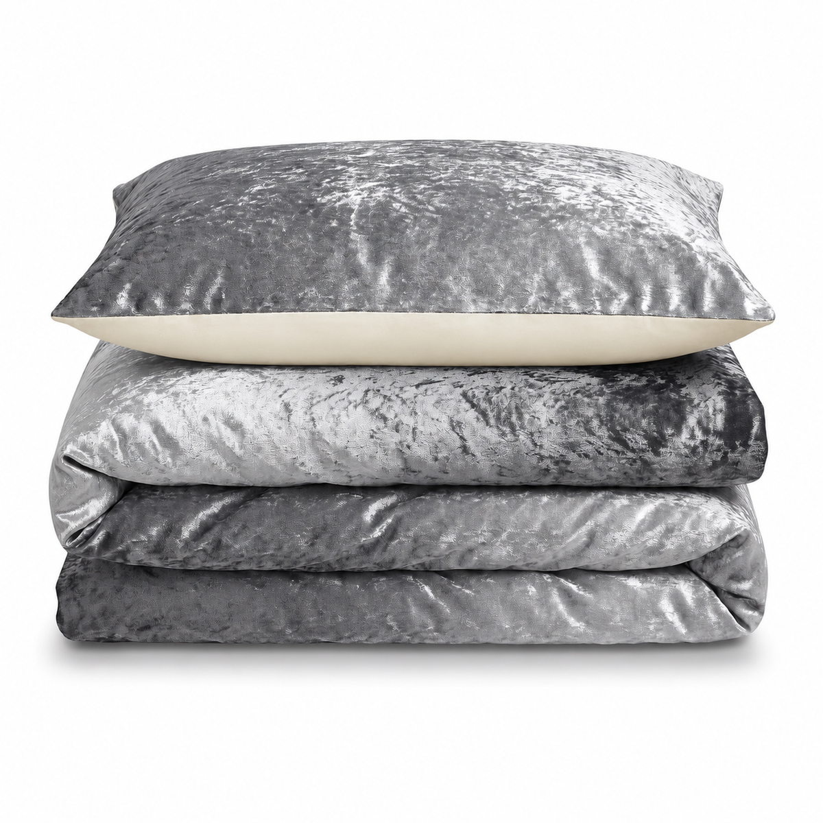Intimates Ombre Crushed Velvet Duvet Cover & Pillowcase Set