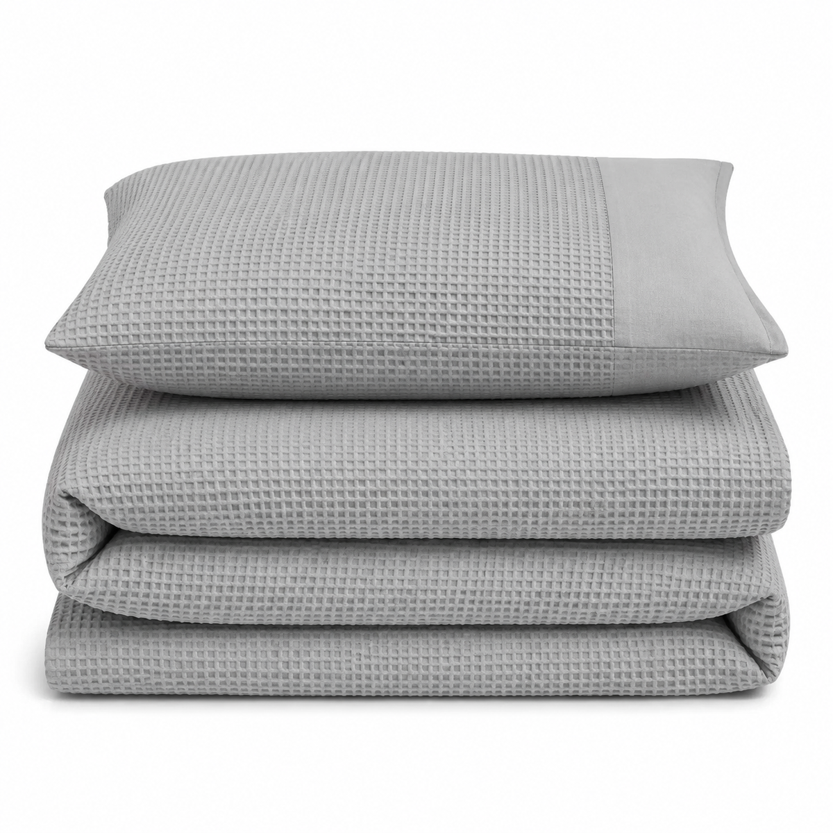 Velosso Waffle Weave Duvet Cover & Pillowcase Set