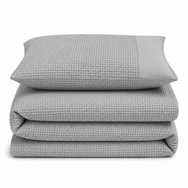 Velosso Waffle Weave Duvet Cover & Pillowcase Set