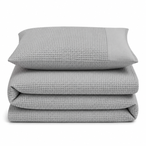 Velosso Waffle Weave Duvet Cover & Pillowcase Set