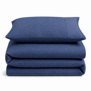 Velosso Waffle Weave Duvet Cover & Pillowcase Set