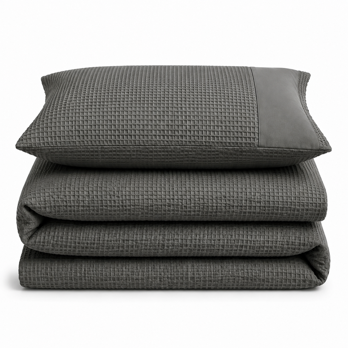 Velosso Waffle Weave Duvet Cover & Pillowcase Set