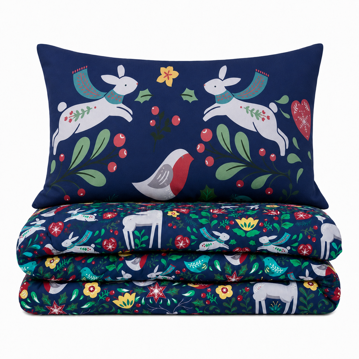 Velosso Robin Scandi Duvet Cover & Pillowcase Set