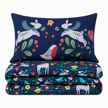Velosso Robin Scandi Duvet Cover & Pillowcase Set
