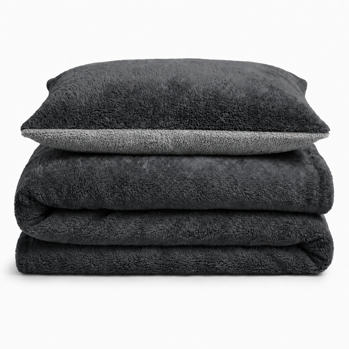 Velosso Teddy Reversible Duvet Cover & Pillowcase Set