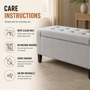 Home Republic Luna Velvet Storage Seat