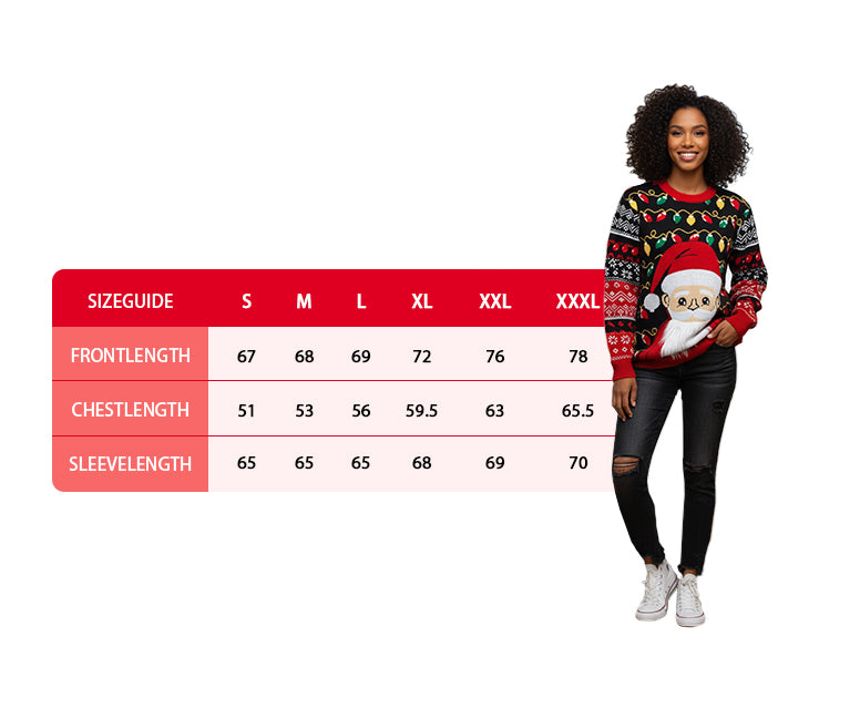 Velosso Fun Christmas Santa Lights Jumper