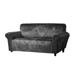 Home Republic Crushed Velvet Stretch Fitted Sofa Cover