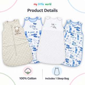 My Little World Nursery Polka Teddy Baby Sleeping Bag