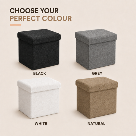 Home Republic Foldable Linen Storage Ottoman