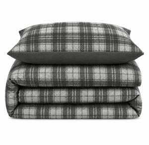 Velosso Check Teddy Duvet Cover & Pillowcase Set