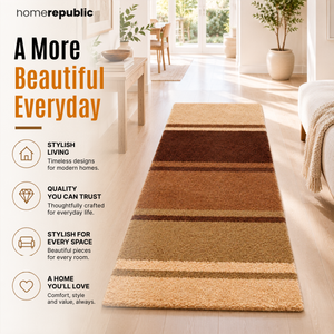 Home Republic Modern Stripes Runner Long Pile
