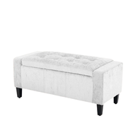 Home Republic Bijou Crushed Velvet Storage Seat