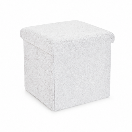 Home Republic Foldable Boucle Storage Ottoman
