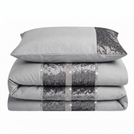 Intimates Topaz Crushed Velvet Duvet Cover & Pillowcase Set