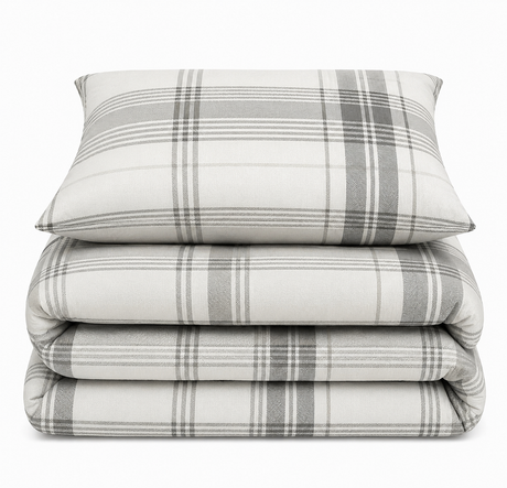 Velosso Burlington Check Duvet Cover & Pillowcase Set