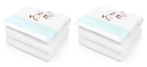 Velosso Japanese Cherry Blossom Embroidered Cotton Towel