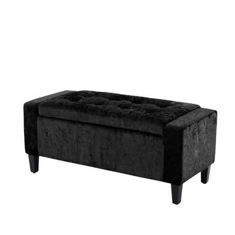 Home Republic Bijou Crushed Velvet Storage Seat