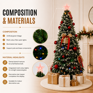 Home Republic Decorated Christmas Tree With Bows & Ribbons