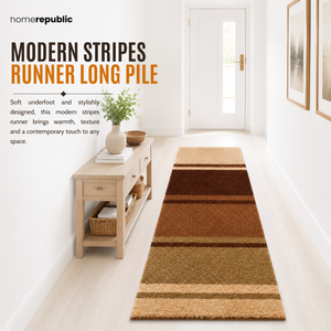 Home Republic Modern Stripes Runner Long Pile
