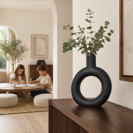 Home Republic Ceramic Donut Vase
