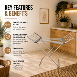 Home Republic Winged Foldable Heated Air Dryer