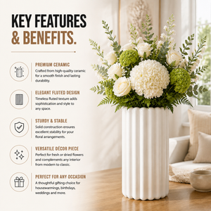 Home Republic Ceramic Tall Vase